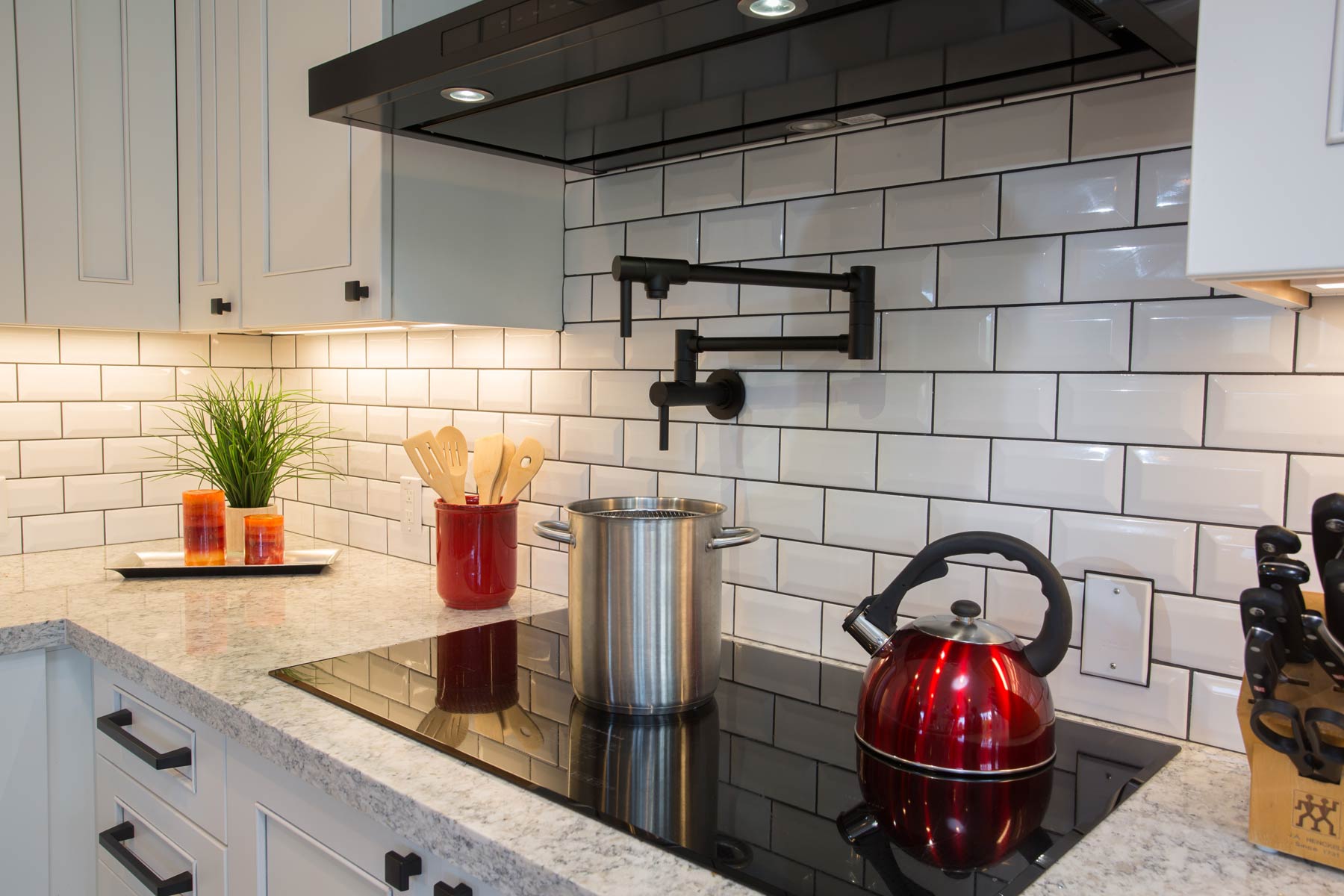 Stovetop from Accent Design kitchen remodel