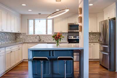 Kitchen remodel featuring Viatera countertops